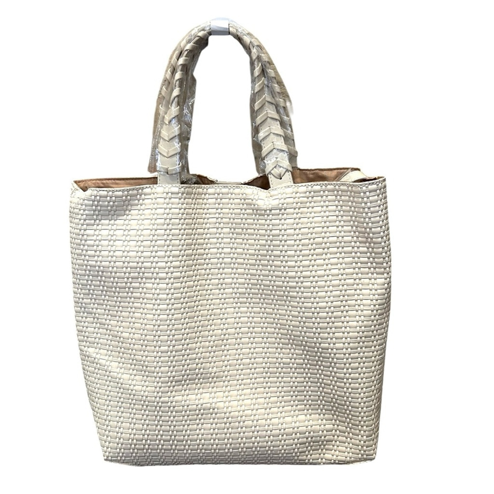 JULES KAE NWT Vegan Woven Crossbody Tote